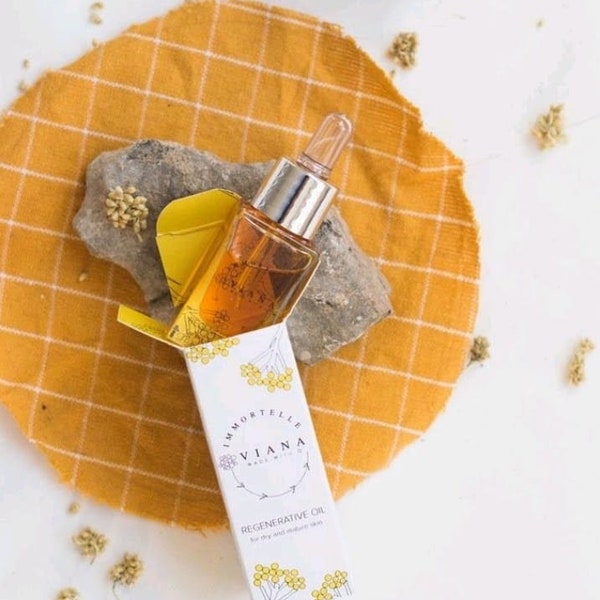 Immortelle Gesichtsöl Serum Öl Anti Aging  Helichrysum italicum Blume der Unsterblichkeit