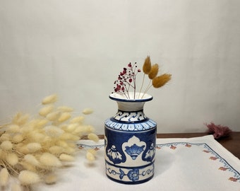 Türkische Keramikvase, Wohnkultur, Iznik Keramikvase, Antike Keramik, Antike Deko Vasen