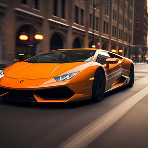 Orange Lamborghini Huracan