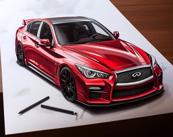 Infiniti Q50 Sketch 2