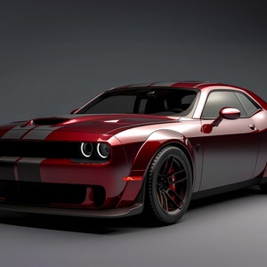 Octane Red Dodge Challenger Hellcat