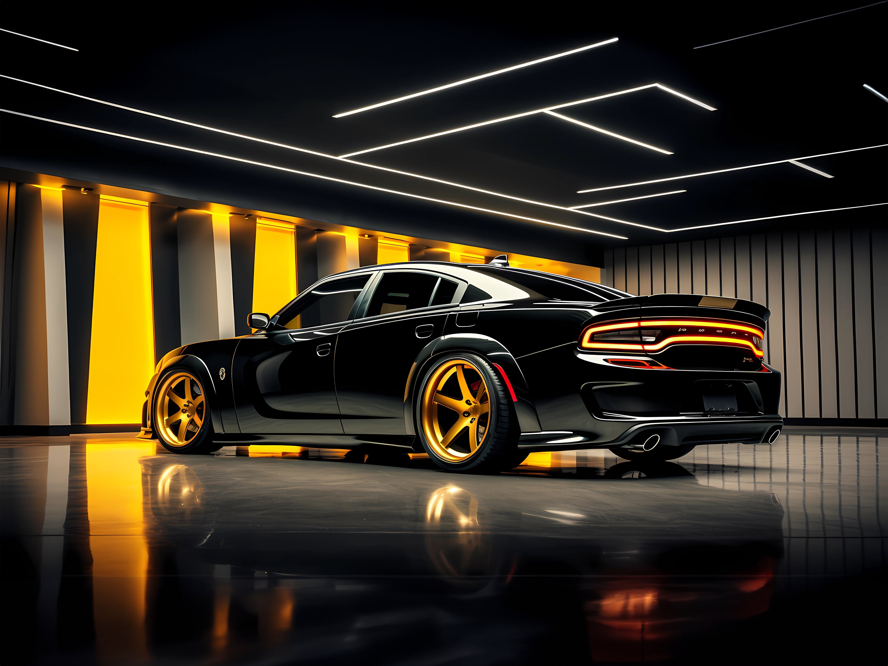 Black hellcat charger discount