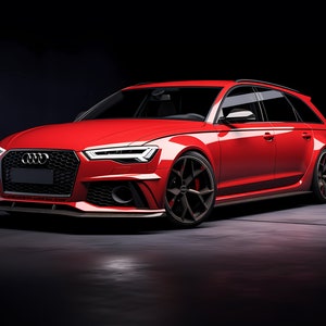 Red Audi RS6 Avant