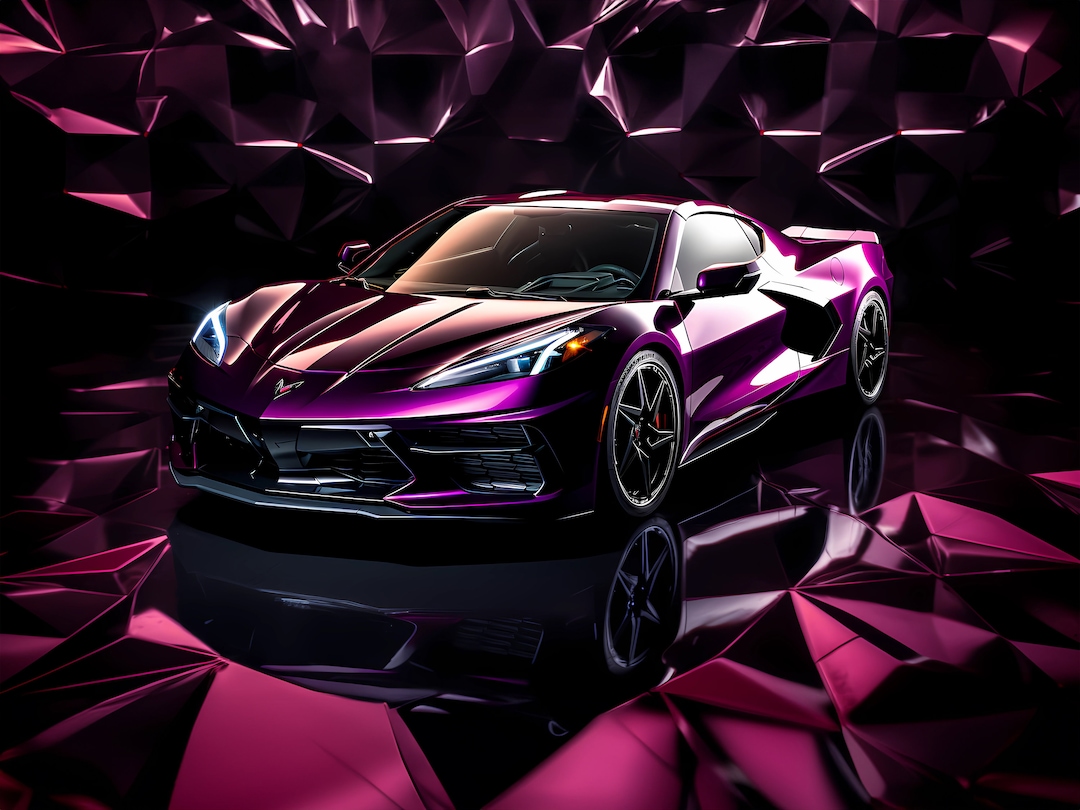 Purple C8 Corvette Etsy
