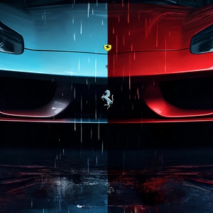 Ferrari Red & Blue