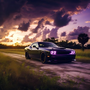 Black Dodge Challenger Hellcat