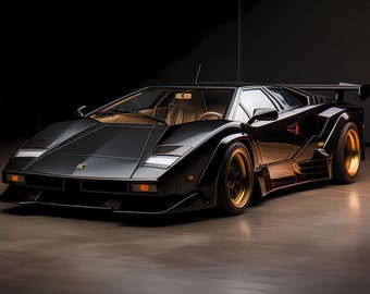 Black Lamborghini Countach