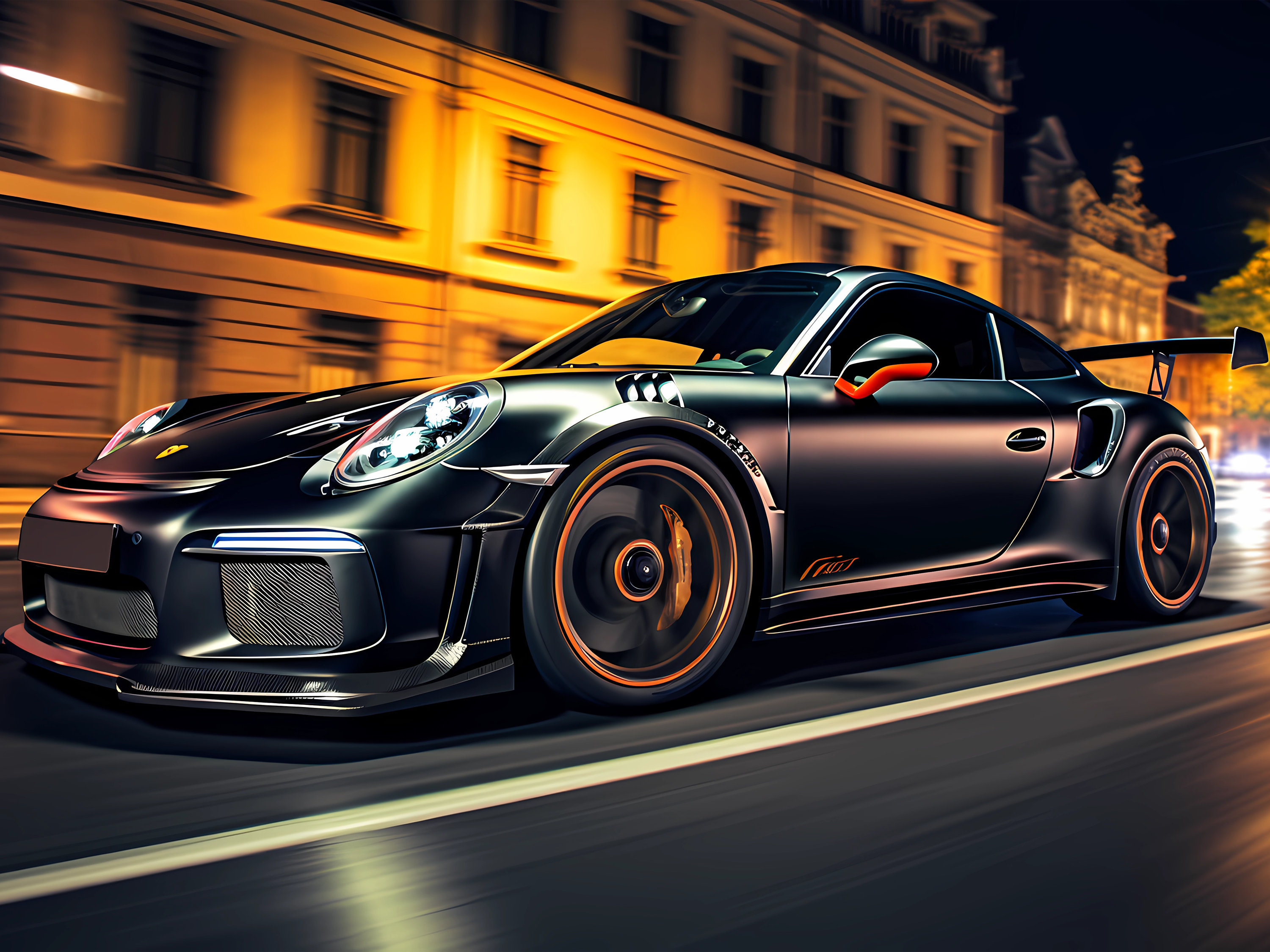 AUTOTart Porsche 911 GT3 RS1/12ブラック AUTOTart Porsche 911 GT3 RS1/12ブラック AUTOTart Porsche 911 GT3