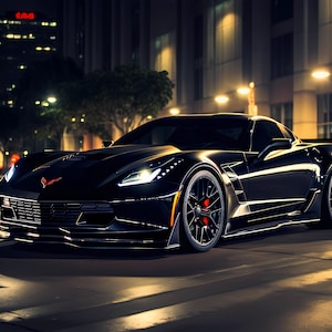 Black C7 Corvette Z06