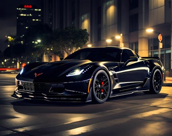 Black C7 Corvette Z06