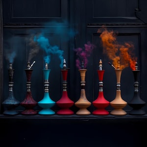 Abstrakte Shisha Kunst