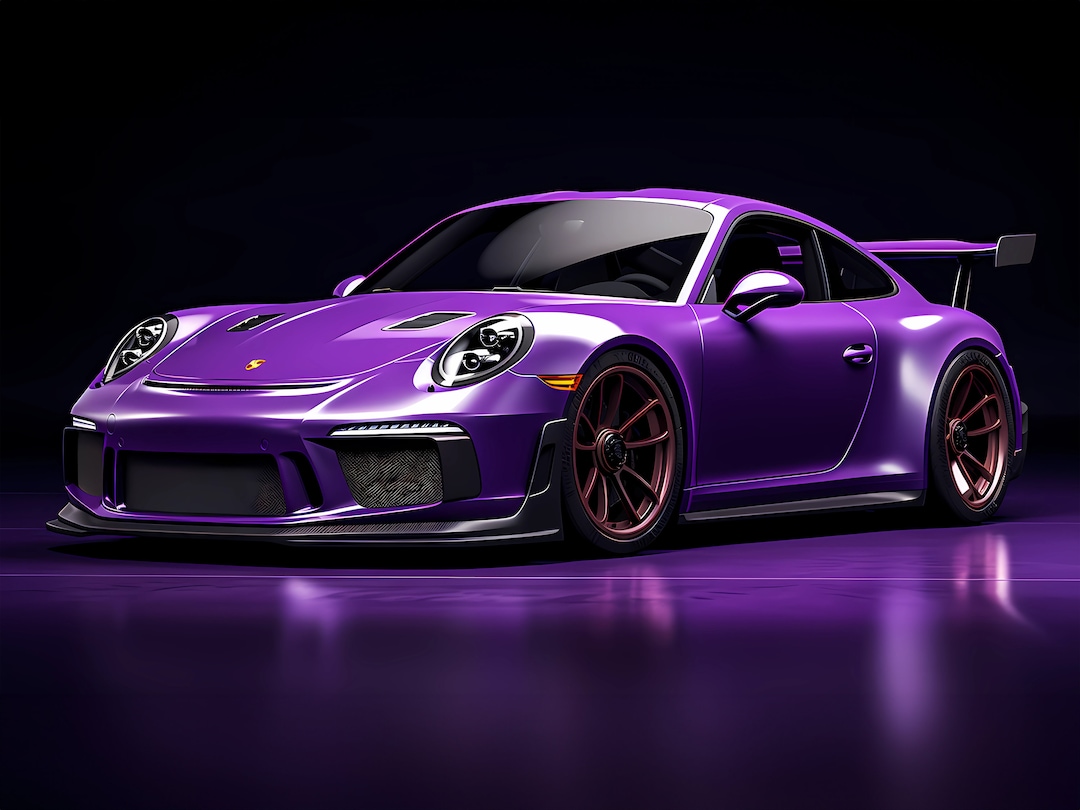 Violet Porsche 911 GT3 - Etsy
