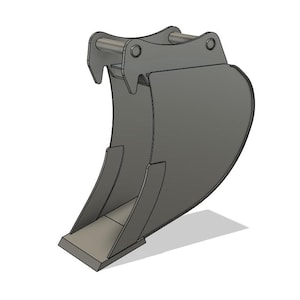 Shovel 300mm 3-6 ton .circle 40mm  dxf lasercut, cnc plasma .DIY . bucket