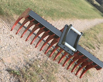 Rake - 1500 dxf Datei Laserschnitt,Plasmaschnitt,Wasserschnitt, Garten,Wald,Baggerzubehör