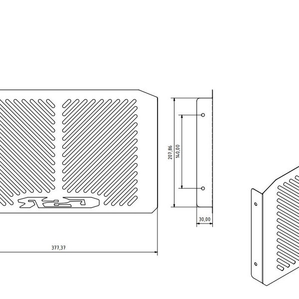 Suzuki GSR 600-radiator cover .dxf digital laser cut