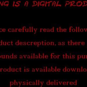 K&ouml;nnte beinhalten: Roter Text auf schwarzem Hintergrund. Der Text lautet: "DIESES ANGEBOT IST NUR EIN DIGITALES PRODUKT!!! Bitte lesen Sie die folgende Produktbeschreibung sorgf&auml;ltig durch, da f&uuml;r diesen Kauf keine R&uuml;ckerstattung m&ouml;glich ist! Dieses digitale Produkt ist als Download verf&uuml;gbar und wird nicht physisch geliefert."
