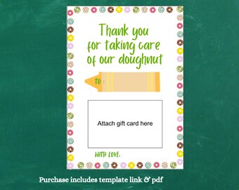 Teacher appreciation week gift card holder template printable school faculty staff bus driver amazing teacher end of year instant download