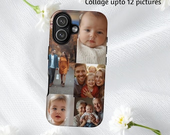 Custom picture personalized Collage Phone Case Customizable Gift for  Birthday, Anniversary, couple gift christmas gifts for grandma grandpa