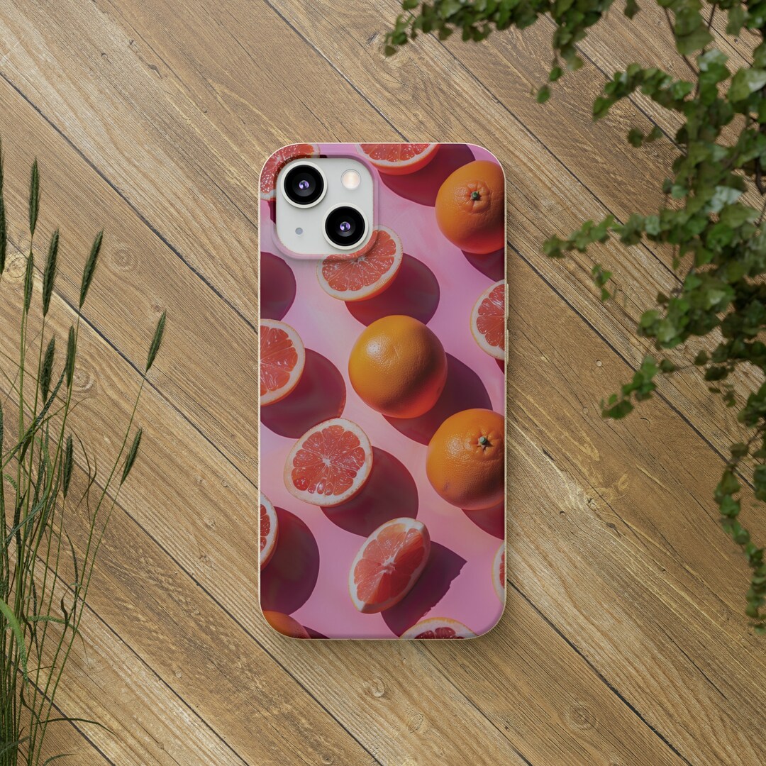 Grapefruit Biodegradable Phone Case, Eco-friendly Compostable Plastic ...