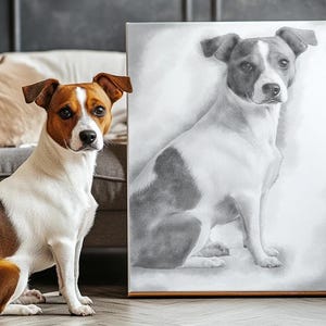 Custom Pencil Portrait Sketch From Photo Custom Pet Drawing Portraits Drawing with Pencil Personalised Portraits Pencil Pet Memorial Gift