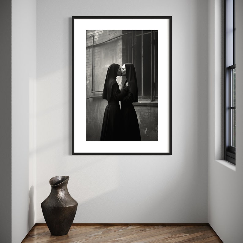 Feminist Wall Art, Empowering Women Poster, Black and White Photography Print, Strong Woman Art, Feminist Gift, Living Room Decor image 2