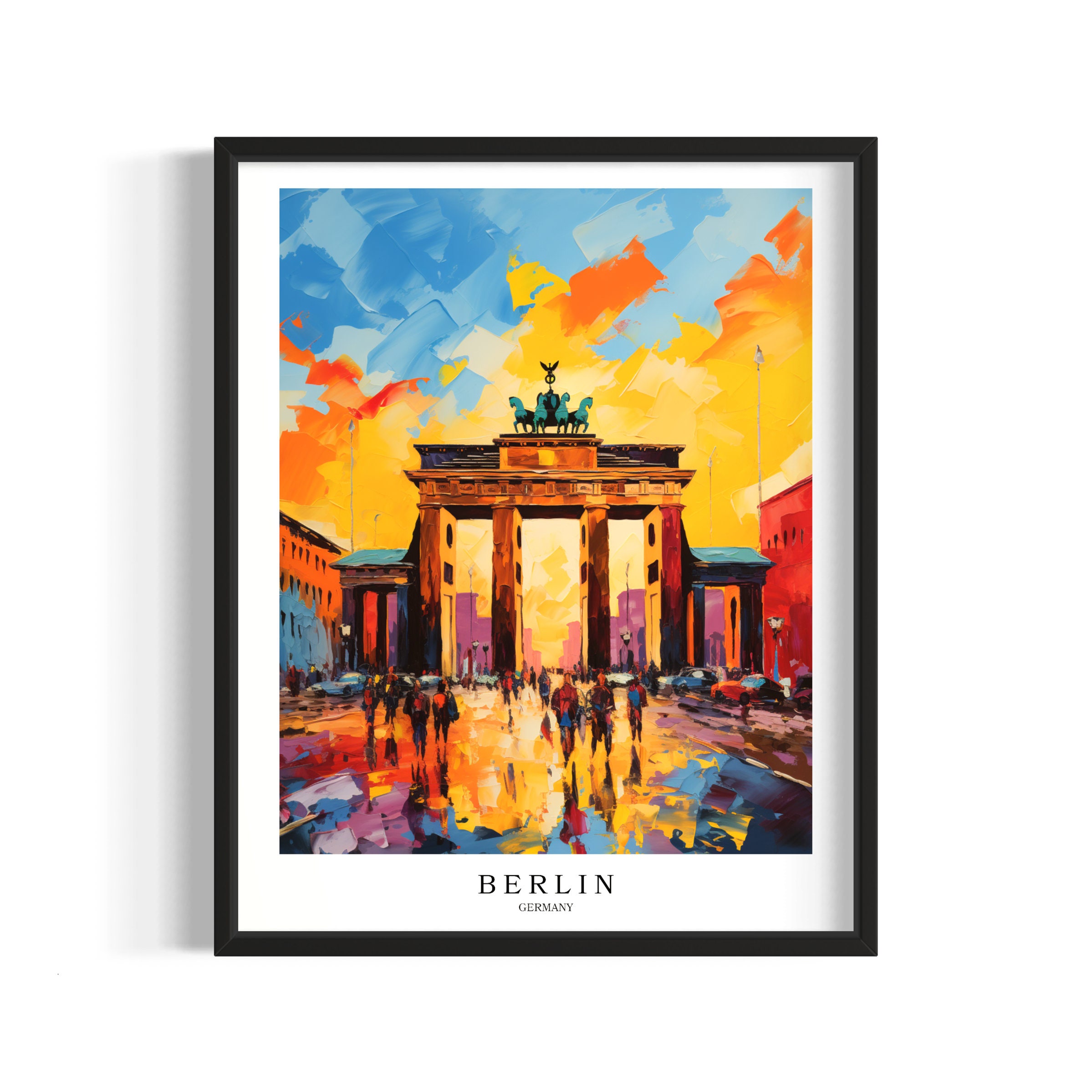 Berlin Art Print Berlin Wall Decor Germany Art Wall Decor Any City Any ...
