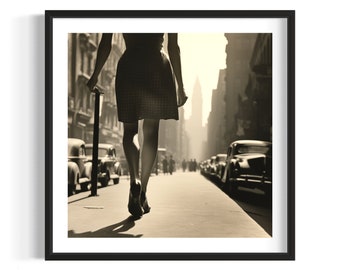 Black and White Woman Print, Feminist Wall Art, Vintage Female Photography Poster, Empowering Women Decor, Feminist Gift