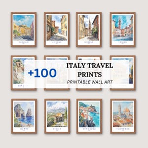 Travel Art Prints Bundle Téléchargement numérique Ensemble de 500 affiches de voyage Imprimable Wall Art Home Decor