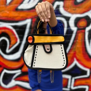 Shoulder Bag for Women, Cute Cartoon Foxes Tote Bag Small Purses Cute Mini  Zipper Handbag with Chain Strap