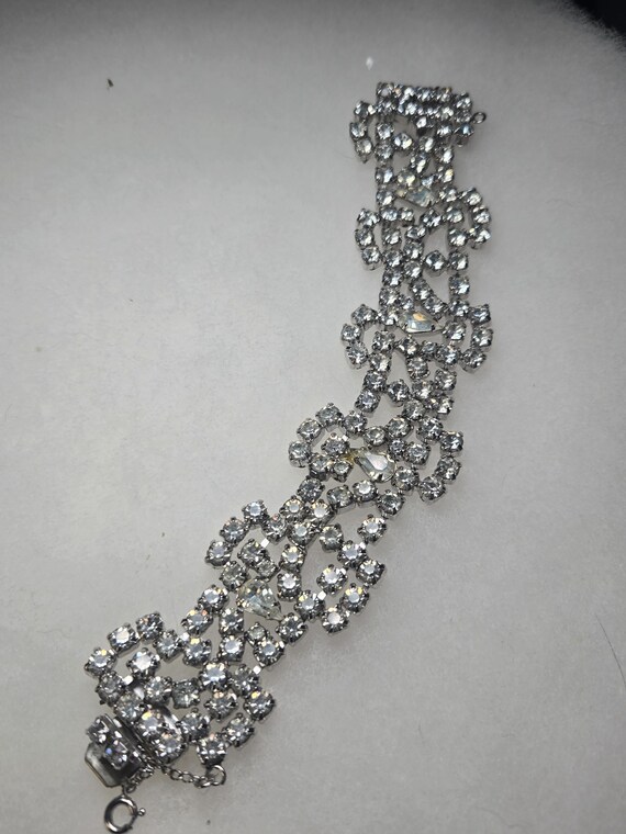 Clear rhinestone bracelet by Gale View 5