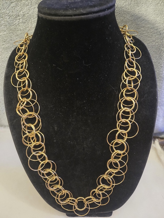 Joan Rivers goldtone necklace