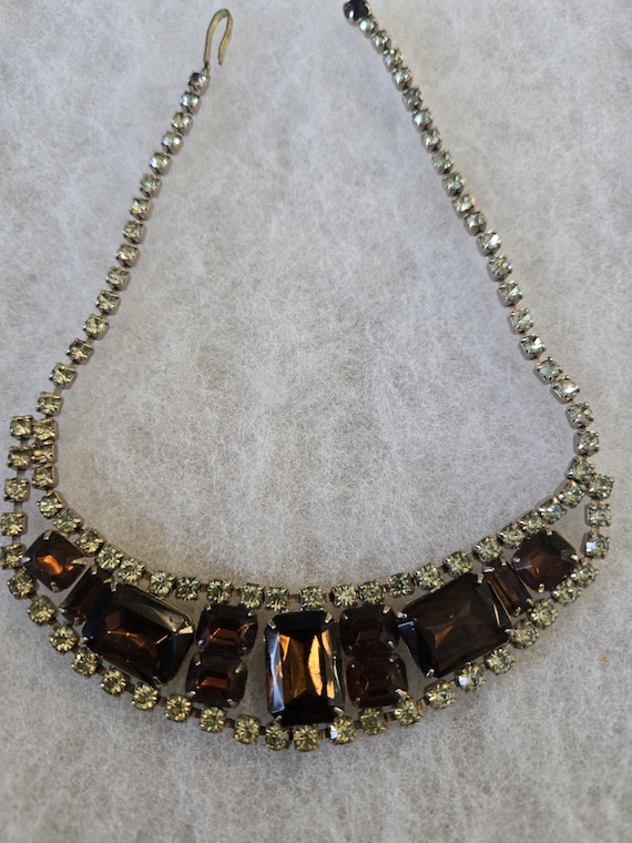 Signed Germany rhinestone necklace