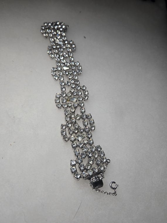 Clear rhinestone bracelet by Gale View 4