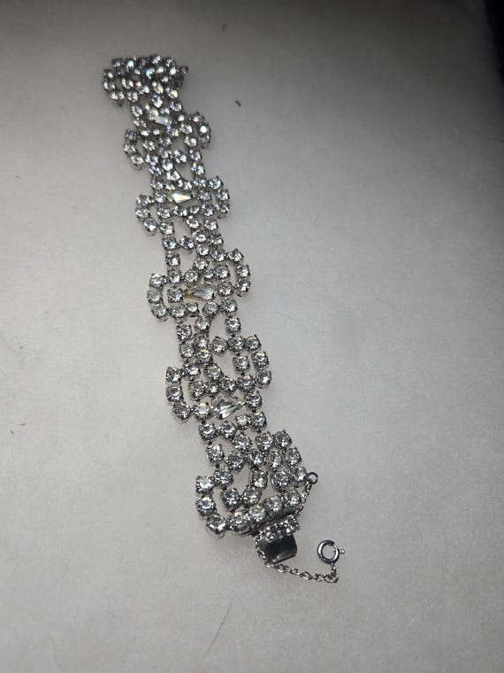 Clear rhinestone bracelet by Gale