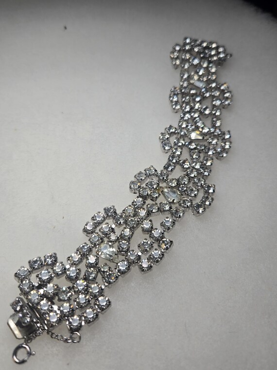 Clear rhinestone bracelet by Gale View 6