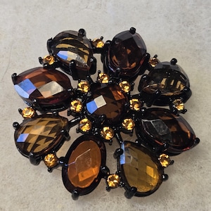 Joan Rivers Rhinestone brooch
