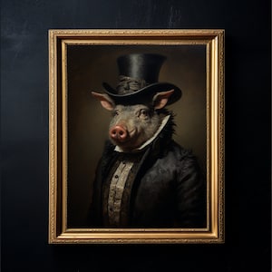 Lord Boar -  Art print and poster. Artwork home decor gift. Original work of art. Victorian style. Classical Art. Vintage