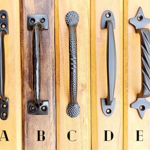 2 Pcs SET --Cast Iron Handle, Vintage Antique Style Drawer Pulls, Cabinet Kitchen Cupboard Knobs, wardrobe handles, including screws
