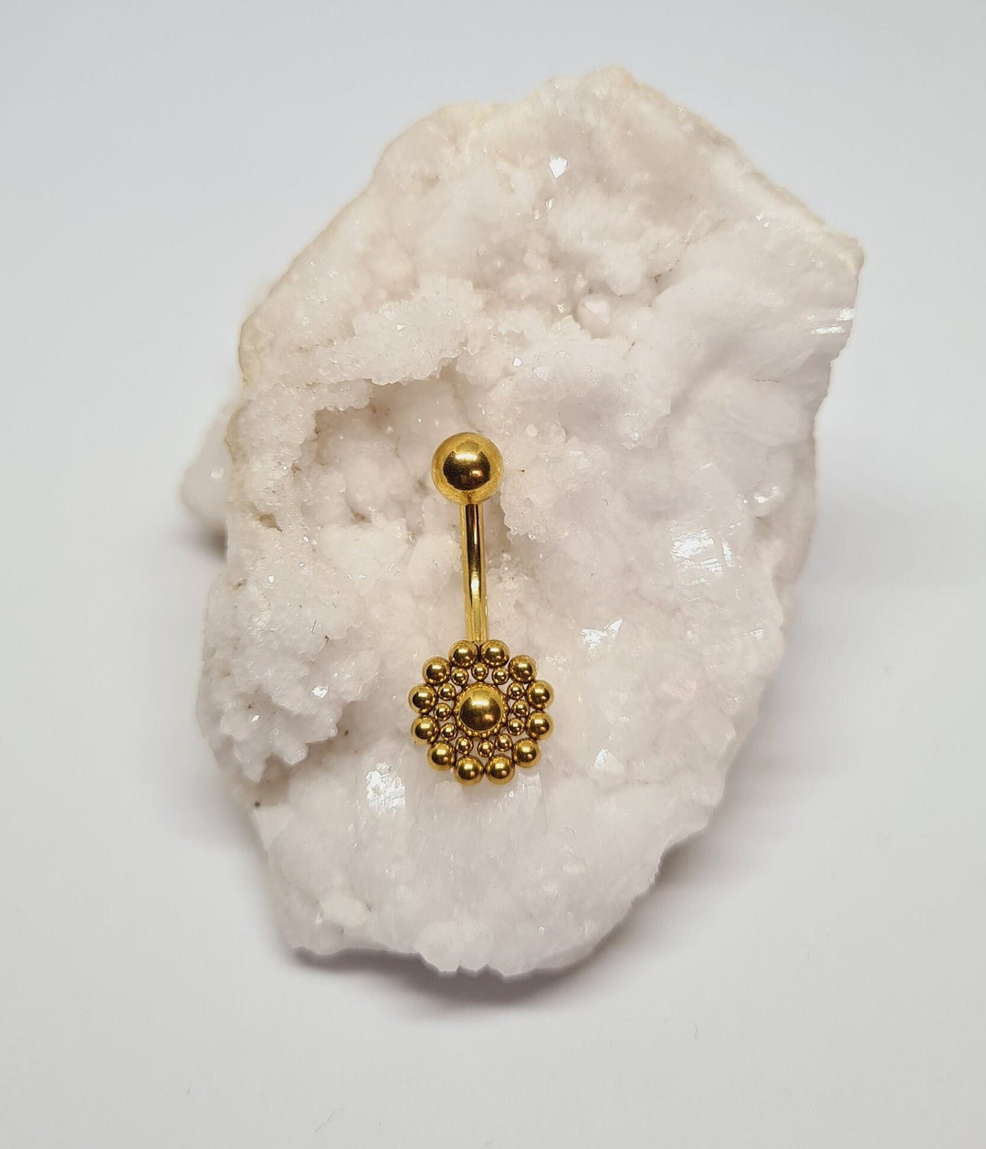 Anuke Dotted Gold Navel Piercing Jewellery 1.6mm Gold PVD Etsy