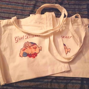 Girl Dinner BG3 Astarion Tote Bag
