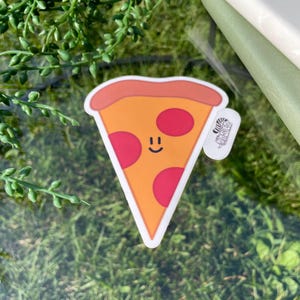 Adesivos fofos Adesivos de pizza desenhados à mão Adesivos de vinil Adesivos para laptop Adesivos para telefone Adesivos kawaii Adesivos à prova d'água