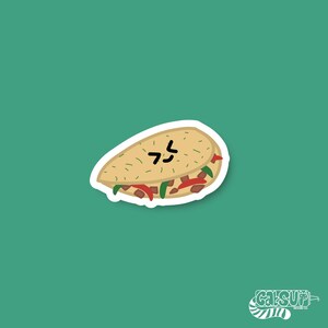 Cute stickers Hand Drawn Omelette Sticker Vinyl stickers Laptop sticker Phone stickers Kawaii stickers Waterproof stickers