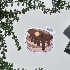 Adesivos fofos Panquecas desenhadas à mão Adesivos de vinil Adesivos para laptop Adesivos para telefone Adesivos Kawaii Adesivos à prova d'água