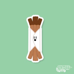 Cute stickers Hand Drawn Churros Sticker Vinyl stickers Laptop sticker Phone stickers Kawaii stickers Waterproof stickers