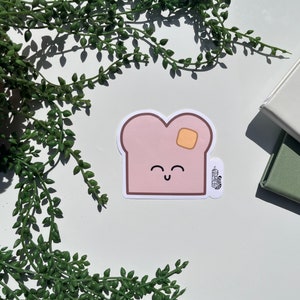Cute stickers Hand Drawn Toast Sticker Vinyl stickers Laptop sticker Phone stickers Kawaii stickers Waterproof stickers