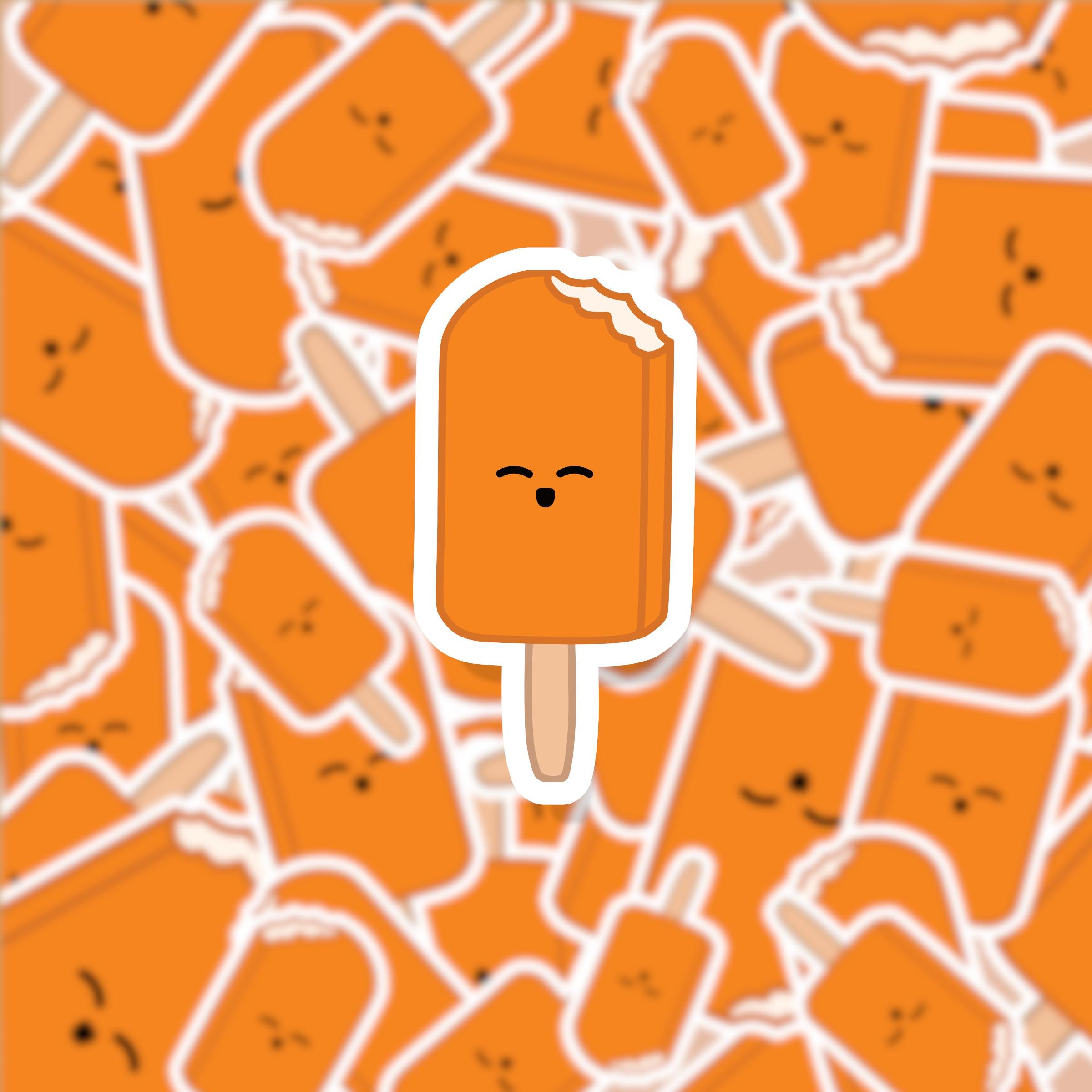Popsicles Decal Kawaii Creamsicle Ice Cream Popsicle Sticker: Hand-drawn Waterproof ...