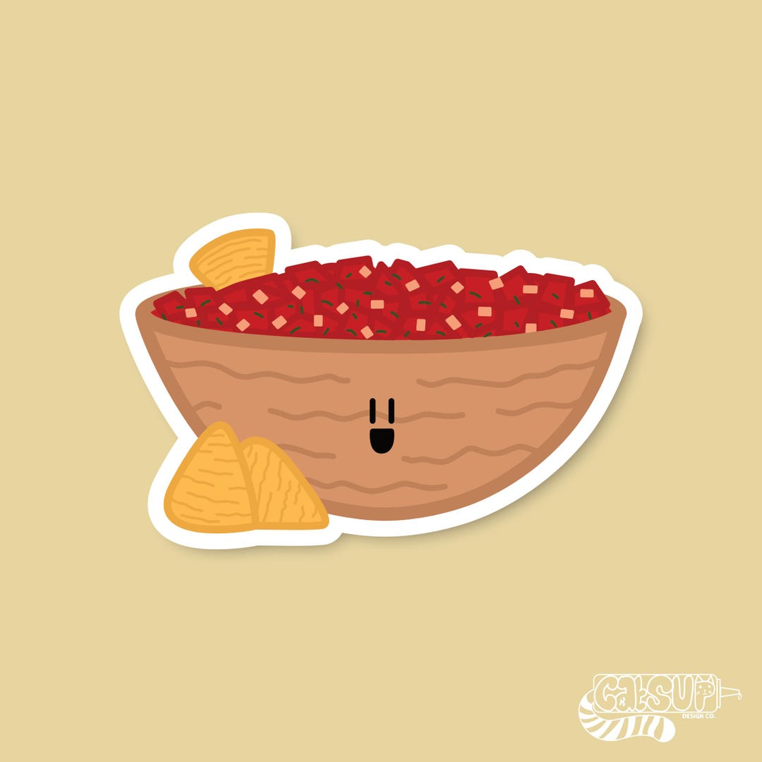 Cute Stickers Hand Drawn Salsa Sticker Vinyl Stickers Laptop Sticker ...