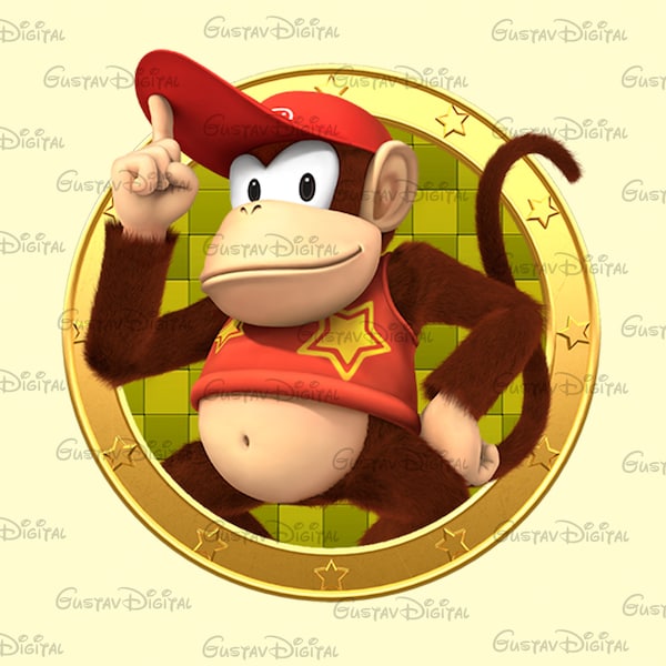 Donkey Kong PNG,Retro Game PNG,Retro T-Shirt PNG,Layered Donkey Kong Png,Layered Shirt Png, Super Mario Png, Mario Bros Png,Diddy Kong Png,