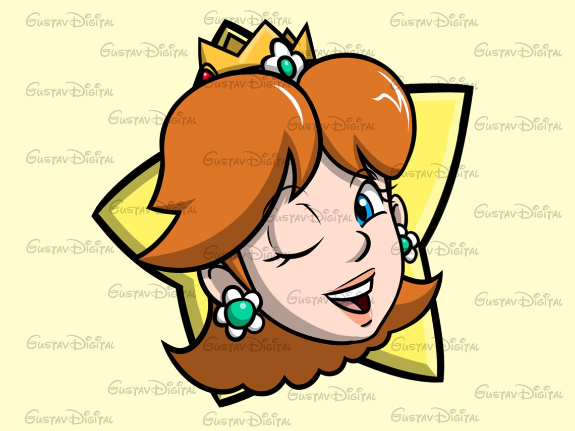 Princess Daisy PNG, Super Mario PNG, Star Princess, Instant Fast ...