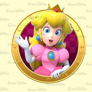 Princess Peach PNG, Peach Png, Princess Png, Magical Kingdom Png, Kids Gift Png, Princess Shirt Design, Princess Sublimation Design,